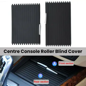 

2pcs Center console shutter Replacement Interior Blind Rear+Front Black