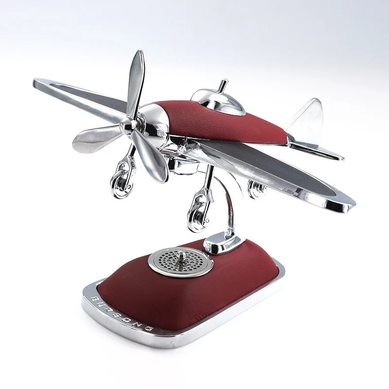 

[Creative] Solar Energy Aircraft Air Force One Car Center Console Decoration Aromatherapy Ornaments Diffuser Craft gift