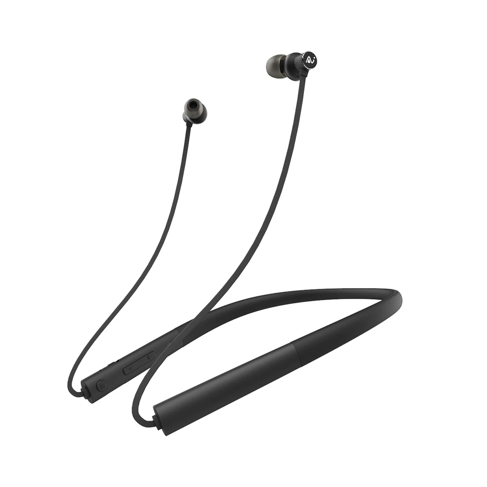 Black TELESIN Alexa Bluetooth наушники Магнитная Беспроводная музыкальная гарнитура телефон шейные спортивные наушники для iPhone samsung Xiaomi - Цвет: Black
