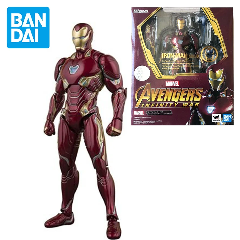 Bandai SHF 1/12 Мстители финал Железный человек MK50 нано оружие фигурка для взрослых