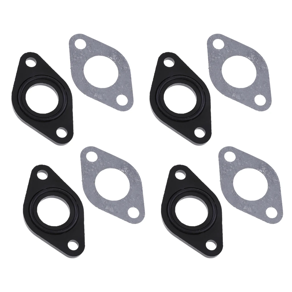 4 pcs Isolater Carburetor Gasket O Ring Spacer Fits for 50cc 70cc 90cc 110cc 125cc ATV Dirt Bike Scooter Carburetor
