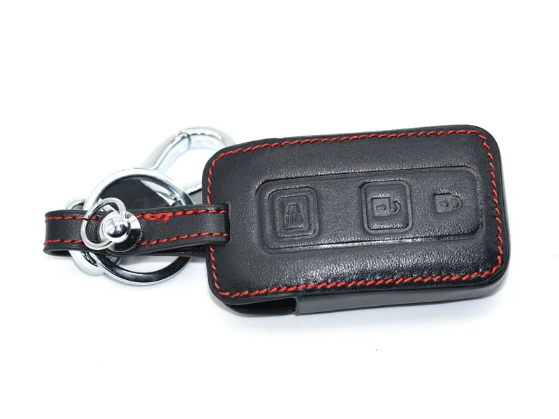 3 кнопки дистанционного кожаный чехол для ключей для Toyota Prius 2004-2009 2+ Кнопочный ключ автомобиля
