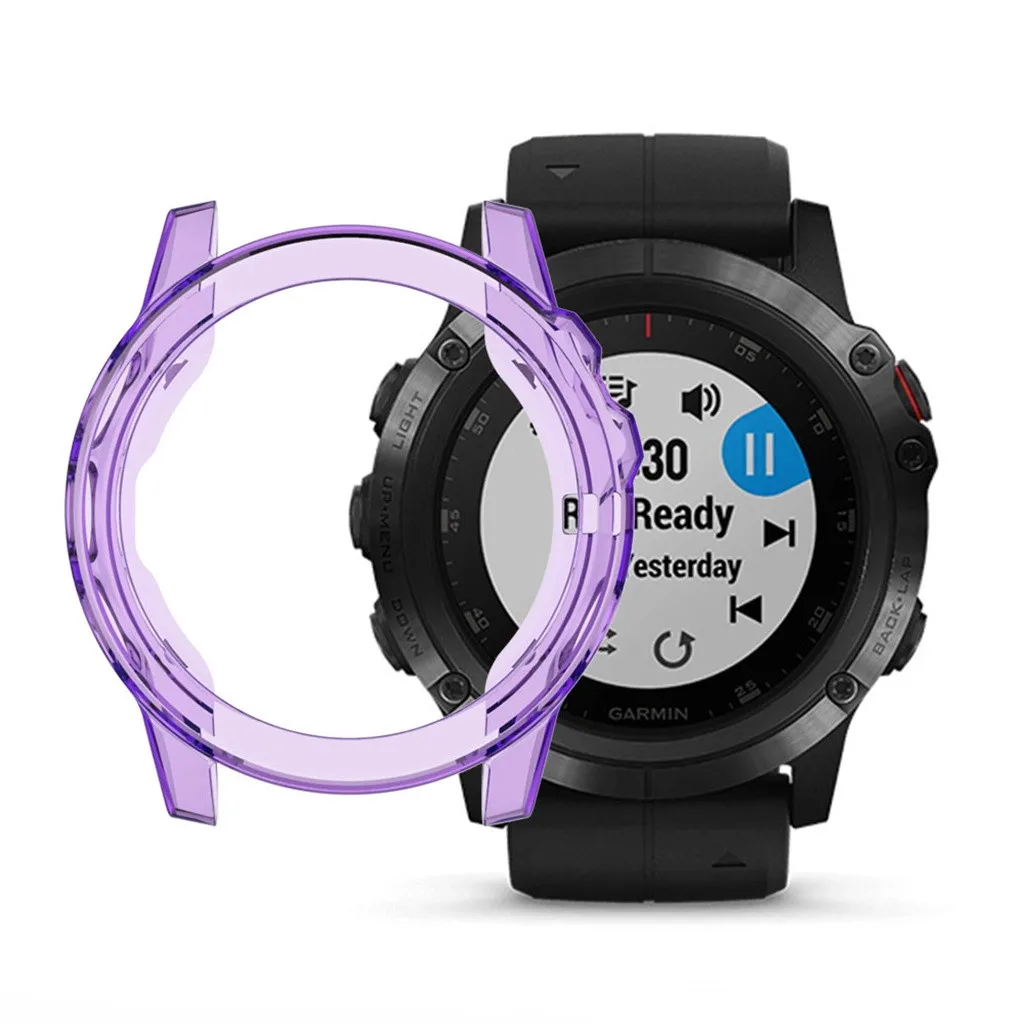 Защитный чехол для Garmin Fenix 5 мягкий ультра-тонкий прозрачный TPU Защитный чехол для Garmin Fenix 5/5 Plus PP3 - Цвет: G