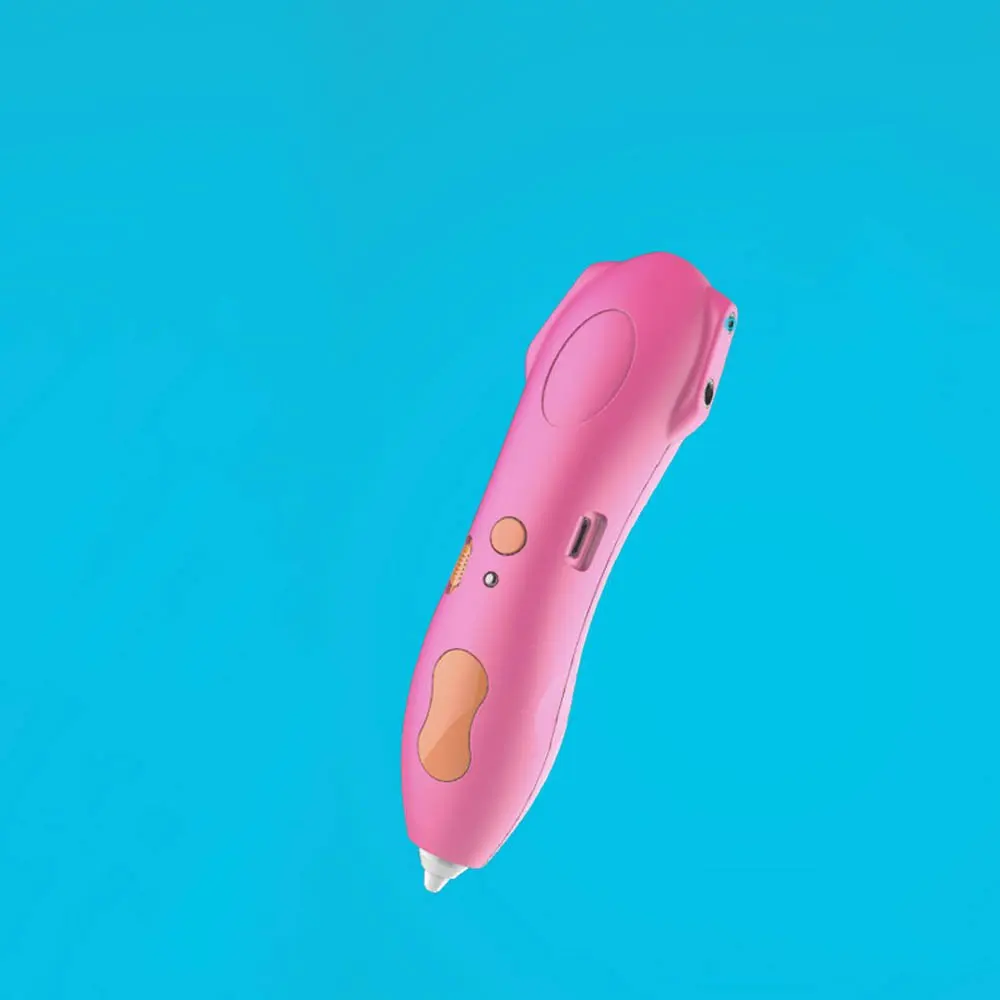 pink 500mA Креативная умная 3D Ручка для печати Нетоксичная PCL нить для детей DIY безопасная ручка для рисования обучающая игрушка для детей подарки на день рождения хобби - Цвет: pink 500mA