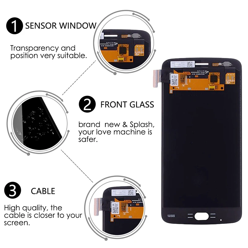 5 &quotAMOLED ЖК экран для Motorola Moto Z2 Play XT1710 01 07 08 10 дисплей сенсорный дигитайзер сборка