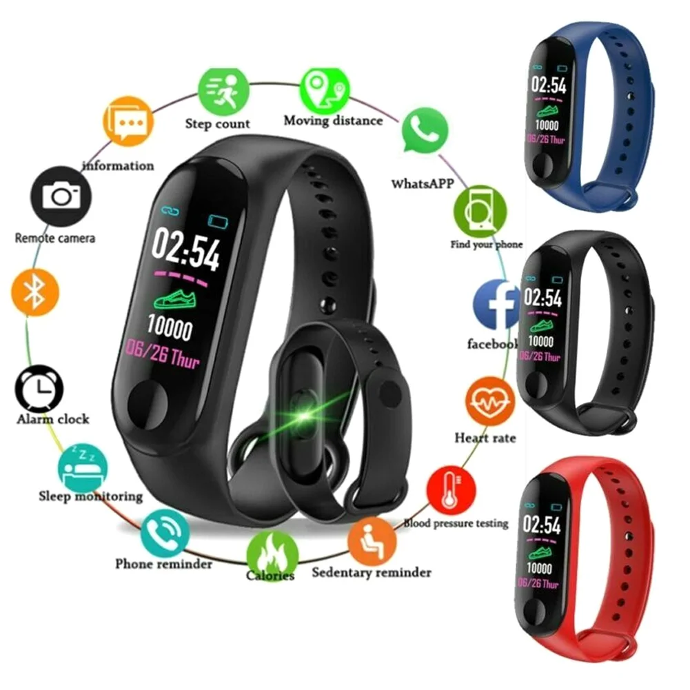 Горячие Смарт часы браслет кровяное давление HeartRate монитор фитнес отслеживание