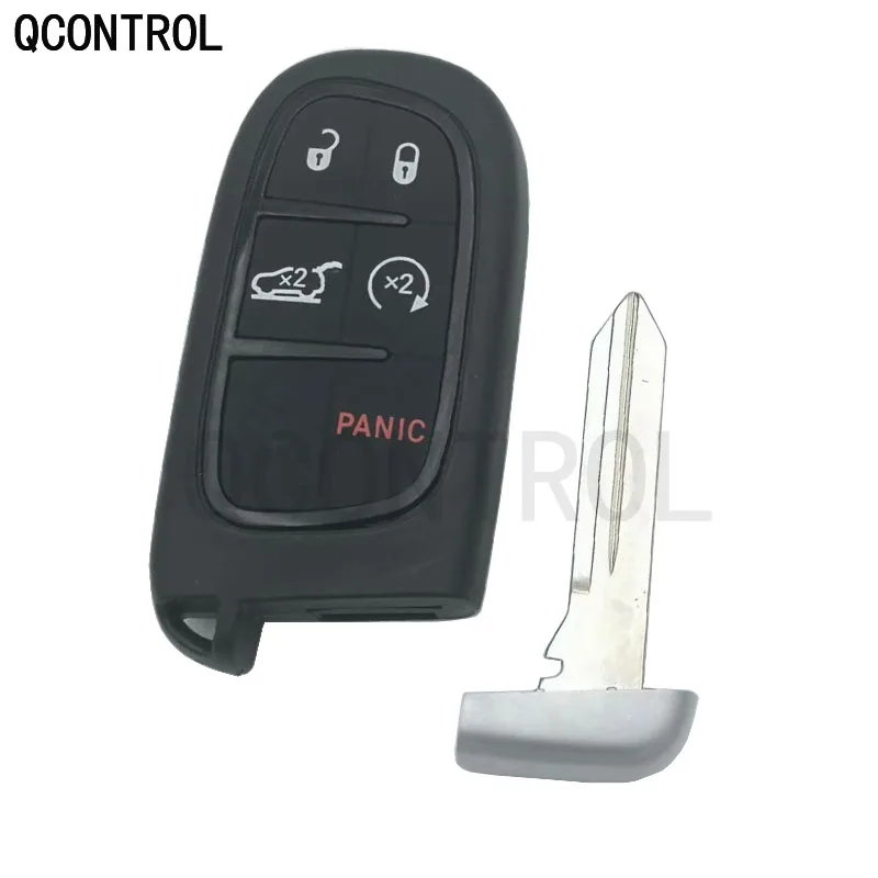 Пульт дистанционного управления QCONTROL Smart Key для JEEP Cherokee бесключевая запись PCF7953M чип HITAG AES 4A(FCC ID: GQ4-54T