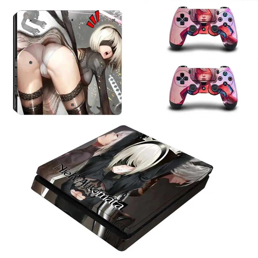 P4SQB0187 NieR Automata полное покрытие PS4 тонкая наклейка Play station 4 кожа Наклейка для playstation 4 PS4 Slim Consol& контроллер Кожа винил - Цвет: P4SQB0187