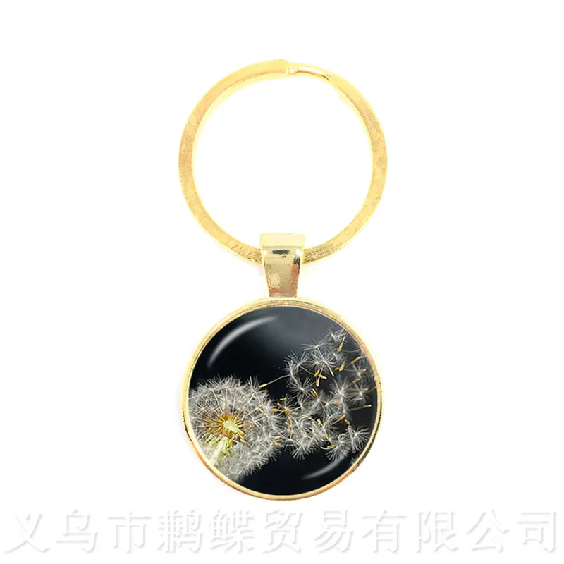 Мандалой цветком времени брелок для ключей с камнем в европейском и американском