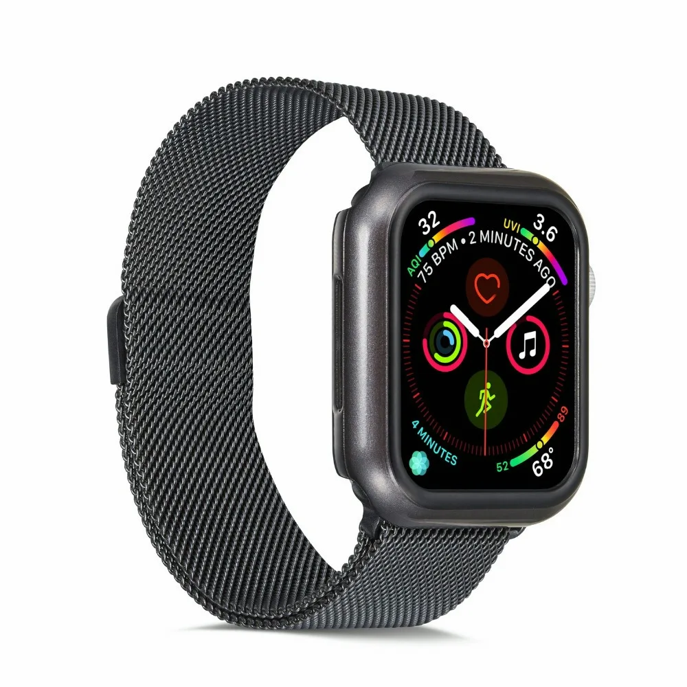 Силиконовый защитный чехол для apple watch 44/40 мм чехол Модный Бампер анти-осенняя Защитная крышка для iWatch серии 5 4 наручные часы