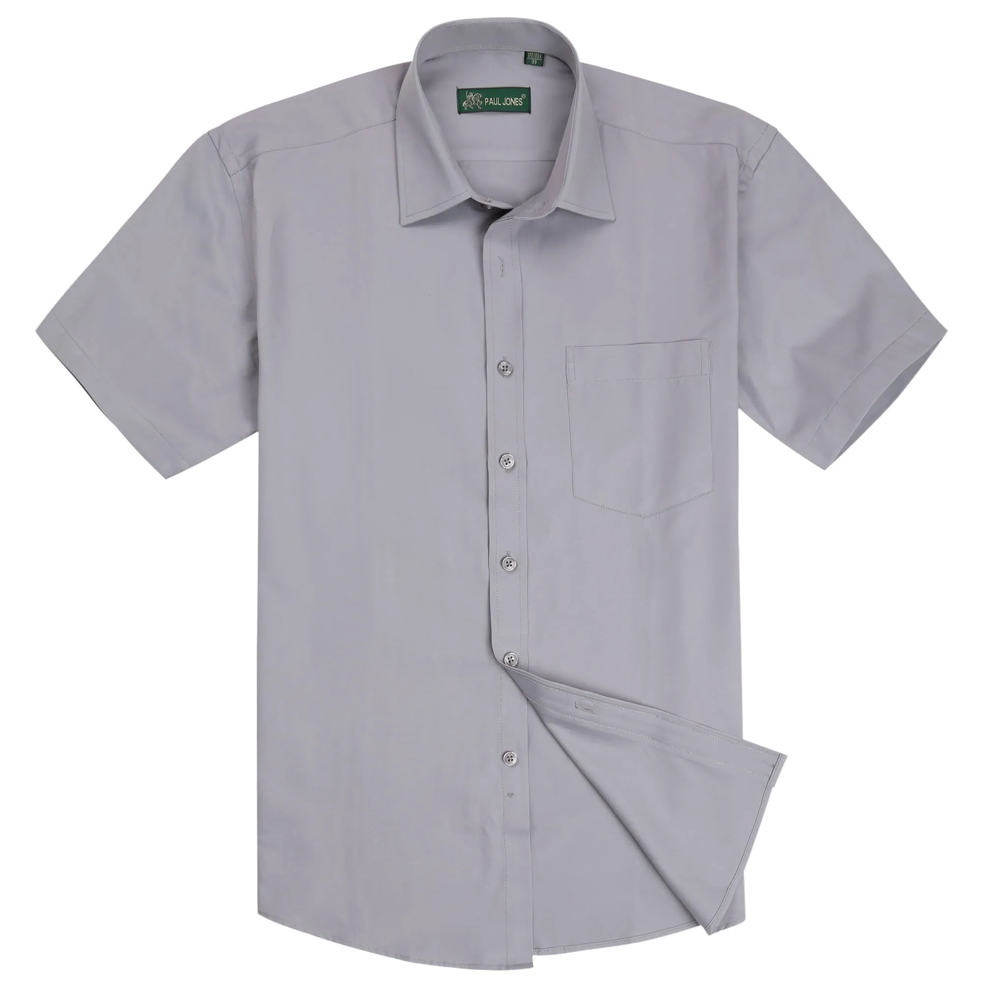 Dress Shirts Men Short Sleeve Business Formal Social Classic Style Non-Iron Office Wear