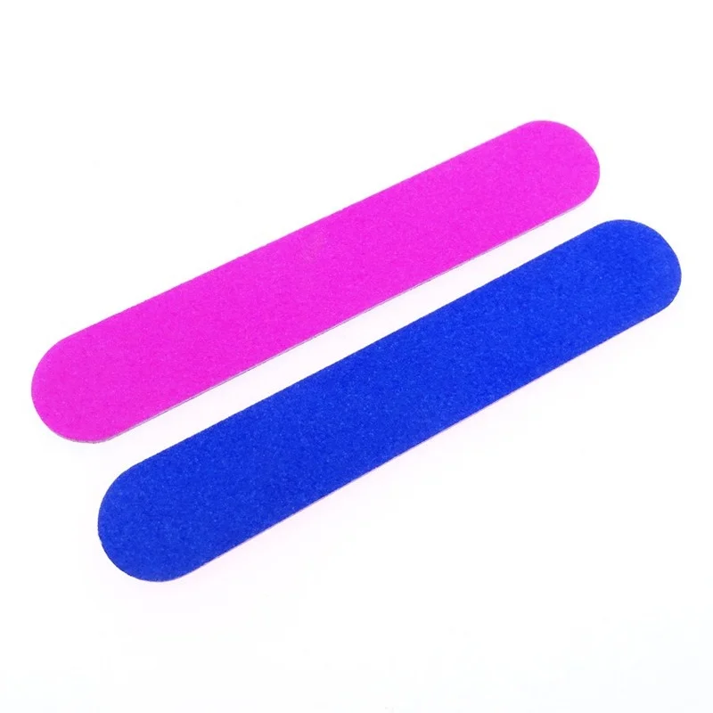 100Pcs 일회용 미니 나무 네일 파일 더블 사이드 180 매니큐어 샌딩 버퍼 스트립 연삭 연마 매니큐어 케어 도구