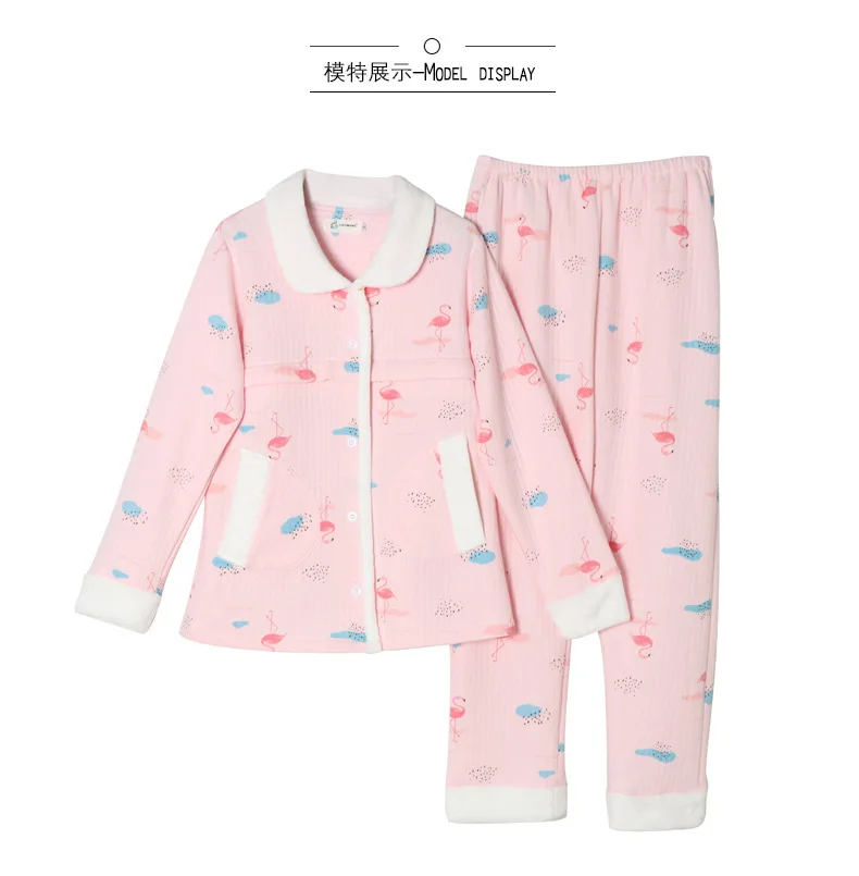 Algodão dos Desenhos Pijamas para Grávidas Animados Impresso Algodão Pçs - Sets Maternidade Enfermagem Pijamas Gravidez Homewear 100% 2 10 Cápsulas de dormir