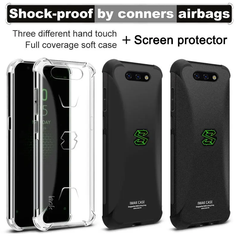 for Xiaomi Black Shark Case for Xiaomi Black Shark 2 Pro Helo Case Silicone IMAK Shockproof Conners Airbags Soft TPU Back Cover for Xiaomi Black Shark Case for Xiaomi Black Shark 2 Pro Helo Case Silicone IMAK Shockproof Conners Airbags Soft TPU Back Cover