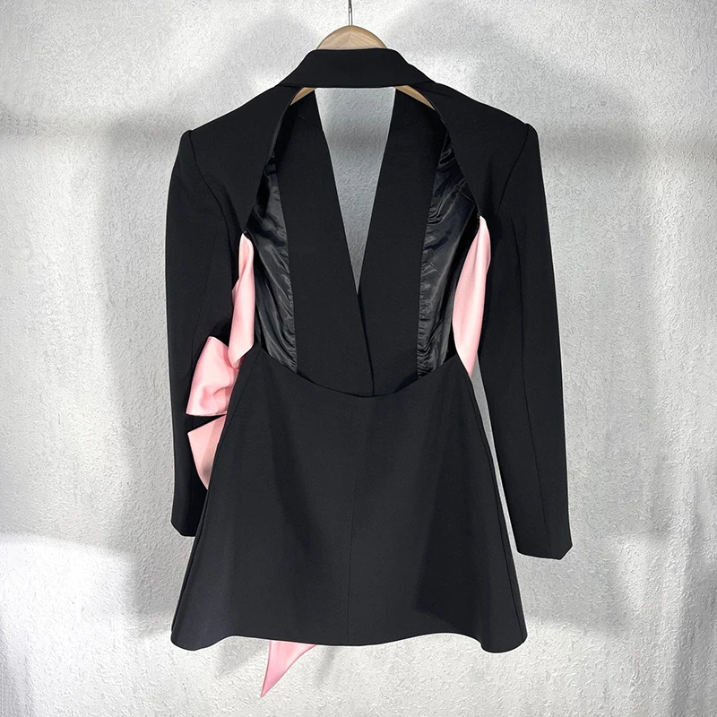 TWOTWINSTYLE Colorblock Casual damska kurtka jesienny ząbkowany z długim rękawem Patchwork diamentowa szczupła kobieta marynarka 2022 jesienna odzież 3 TWOTWINSTYLE Colorblock Casual damska kurtka jesienny ząbkowany z długim rękawem Patchwork diamentowa szczupła kobieta marynarka 2022 jesienna odzież 3