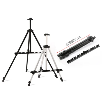 

1pc aluminium Alloy /iron Easel Folding Painting Easel Frame Artist Adjustable Tripod Display Shelf With Bag Outdoors