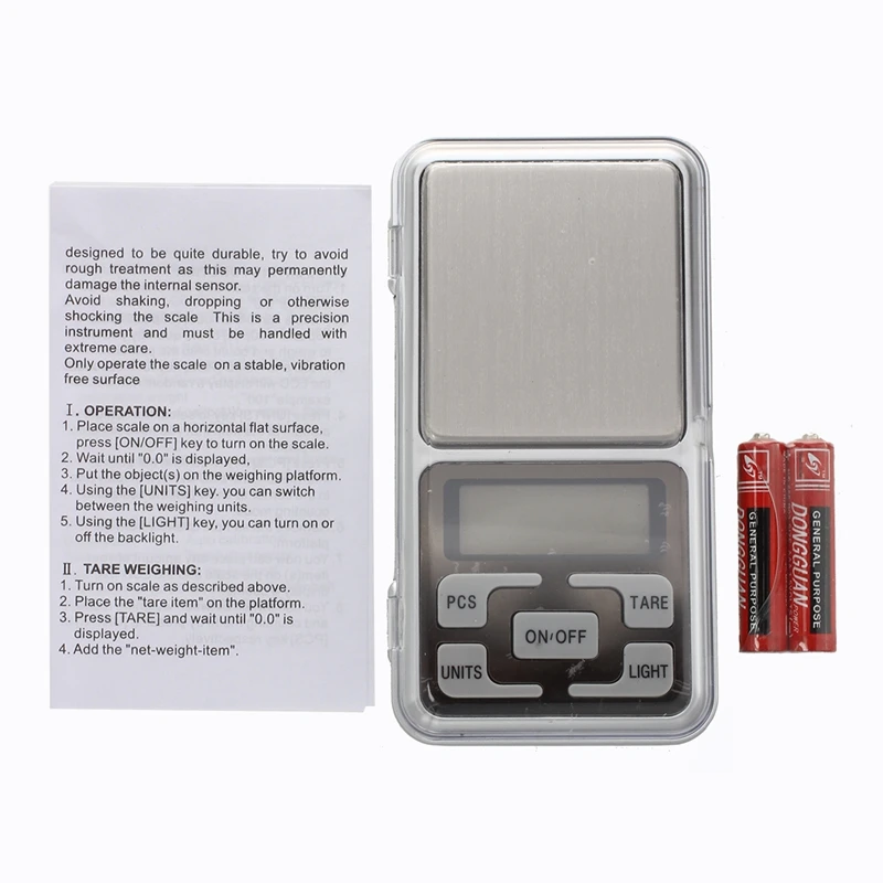 HHO-карманные цифровые весы 0,1 Г x 500 г