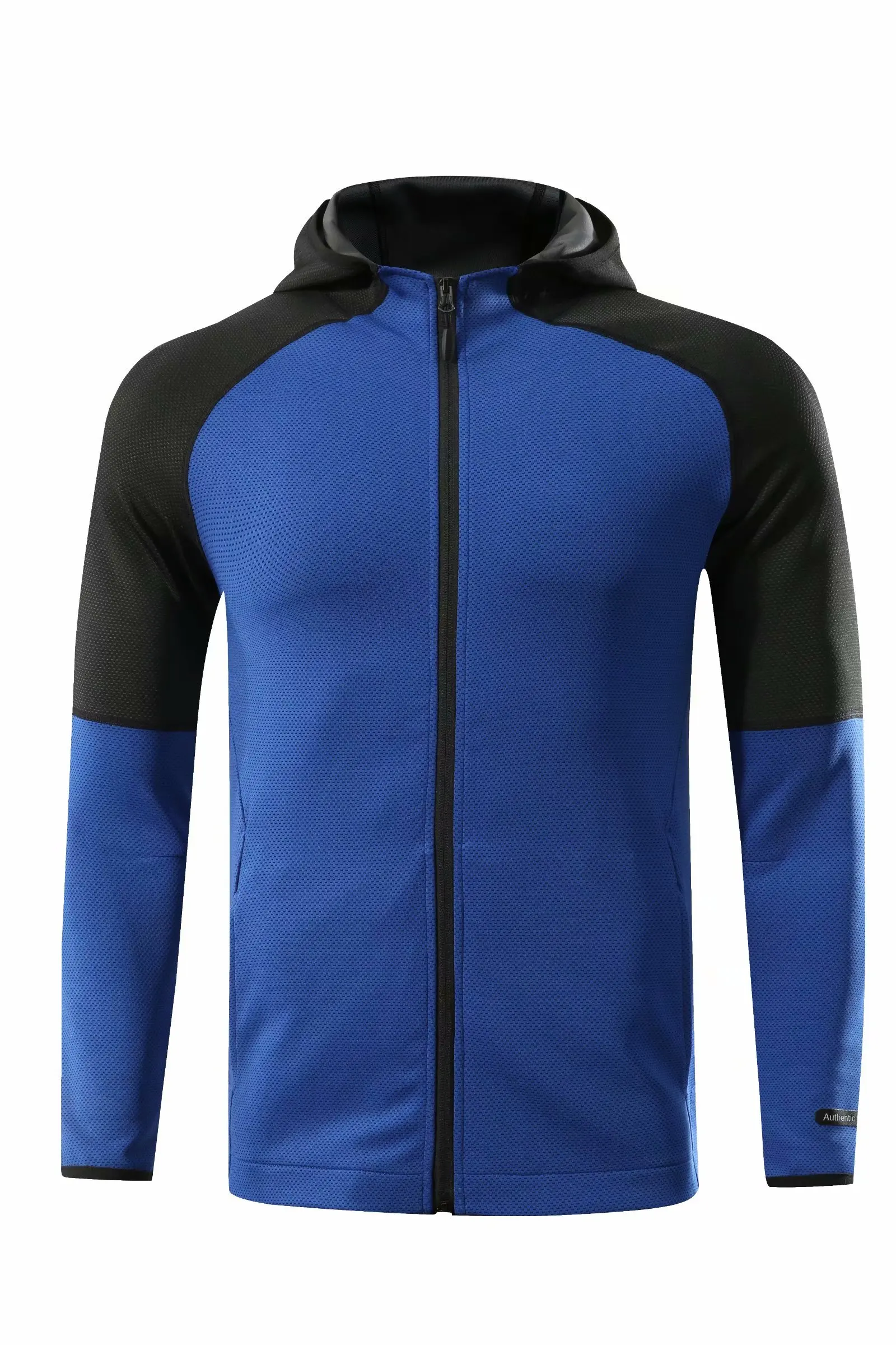 Long Sleeve Men's Sports & Fitness Zipper Hooded Jacket Men's Fitness