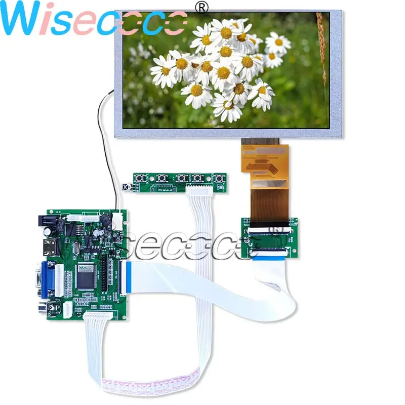 ЖК дисплей Wisecoco диагональю 6 2 дюйма фотография 800*480 ультраширокая панель 60