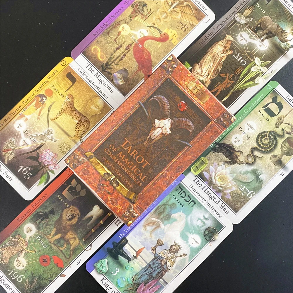New Arrival Tarot of Magical Correspondences Cards Fortune Guidance Telling Divination Deck Board Game Card |