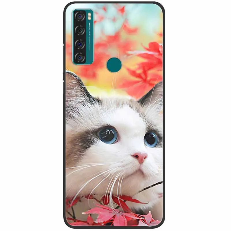 phone dry bag For TCL 20 SE Case Shockproof Soft Silicone Marble Phone Cover for TCL 20 SE Case 20se TPU Funda Painted Cartoon 6.82 inch Capa best waterproof phone pouch Cases & Covers