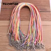 10PCS/Lot 1.5mm Black Brown Colorful Leather Cord Adjustable Braided 45cm Rope For DIY Necklace Bracelet Jewelry Making Findings ► Photo 2/6