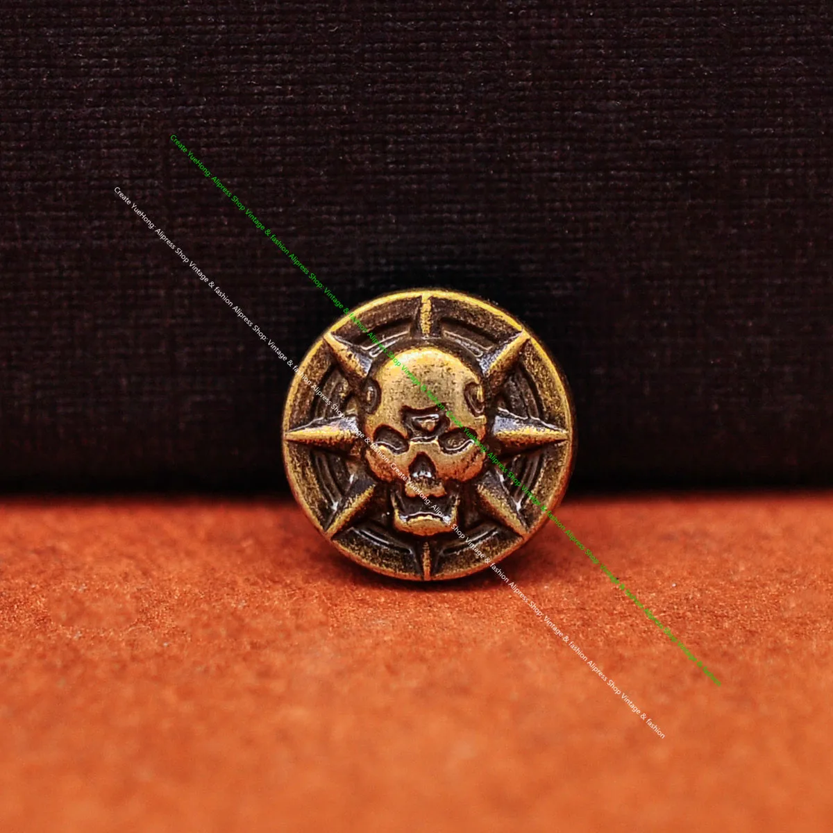 50x Punk Biker Antqiue Messing Metall Starbust Schädel Leathercraft Leder Nieten Stud Set Für Gürtel Tasche Schuh Kleidung