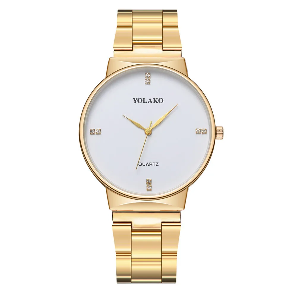 

Fashion High-End Rhinestone Steel Belt Watch Luxury British Style Men's Business Watch Ultra-Thin-Quartz Watch