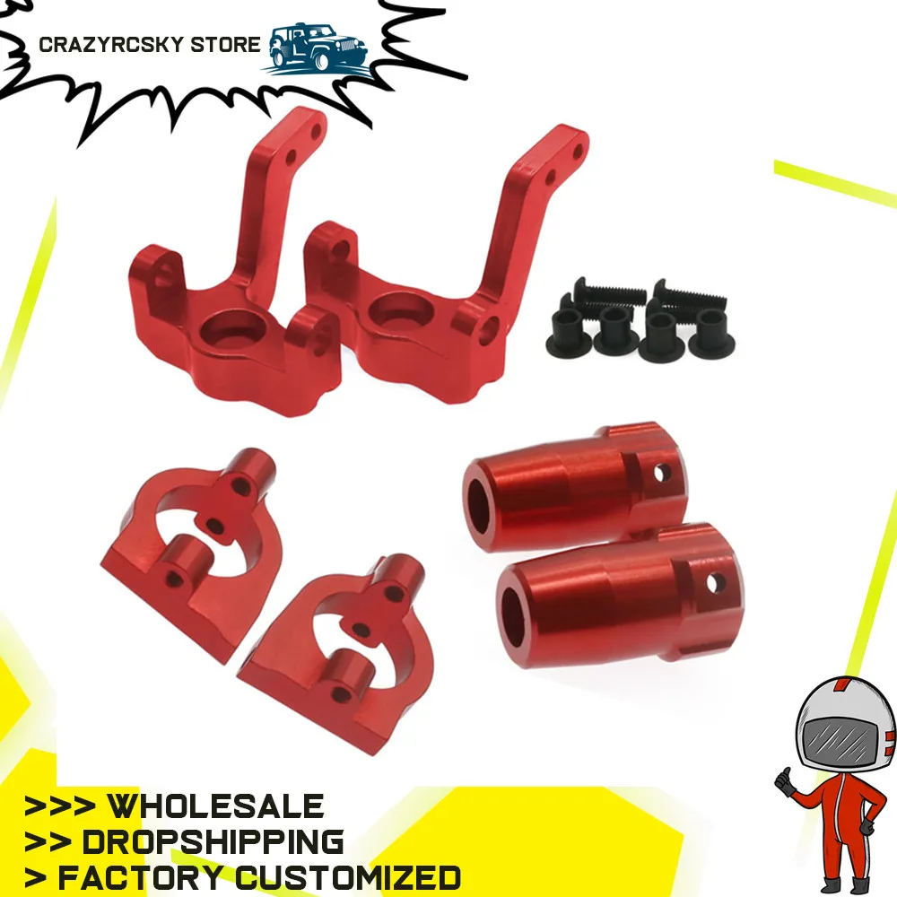 Braccio Articolato Mozzo In Lega Lavorata 2 Pezzi Per Rc Hobby Model Car 1-10 Vrx Octane Cima Ksaurftx Outlaw Parti Hop-Up Aggiornate