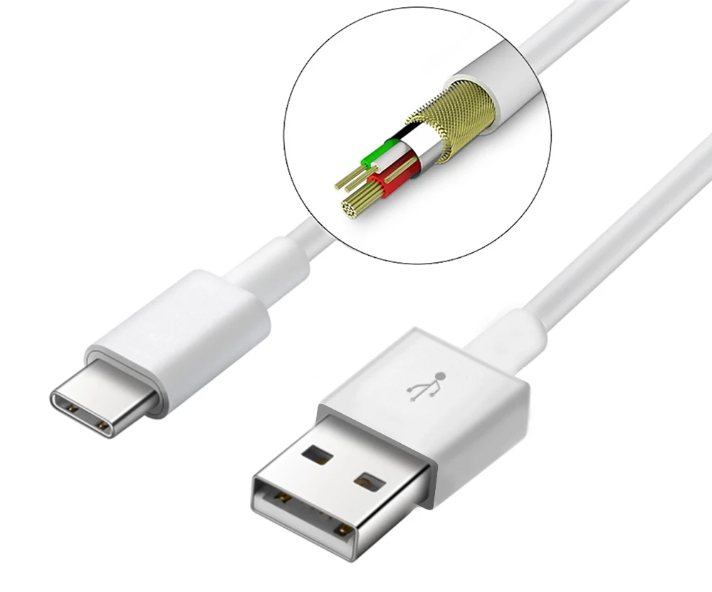 USB 3,1 Тип с разъемами типа C и USB 2,0 зарядка с синхронизацией данных кабель 3 м
