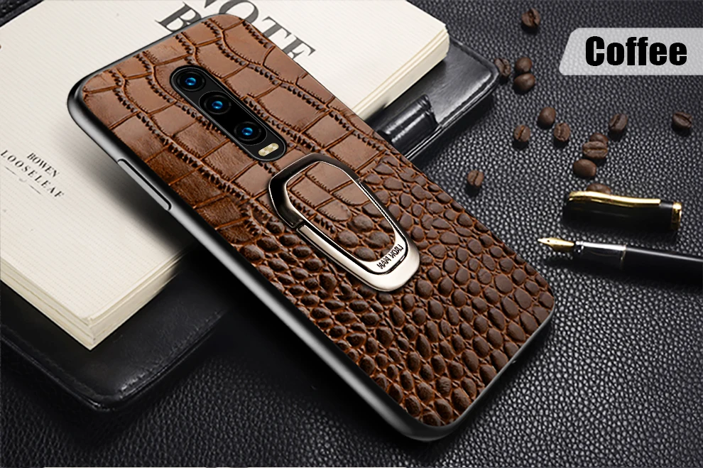 Чехол для телефона из натуральной кожи для Xiaomi mi 9 9t pro 9Lite 8 8SE 8lite A3 с подставкой и кронштейном для Red mi K20 Note 8 pro Note 7 5