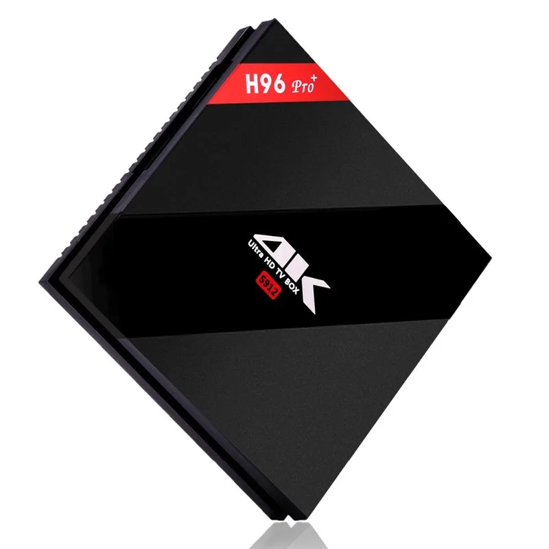 iLEPO H96 Pro Plus Android 7.1 Smart TV Box Amlogic S912 2G/16 3G/16G G3G/32G 4K H.265 Support 2.4+5.8GHz WiFi BT4.1 1000M LAN