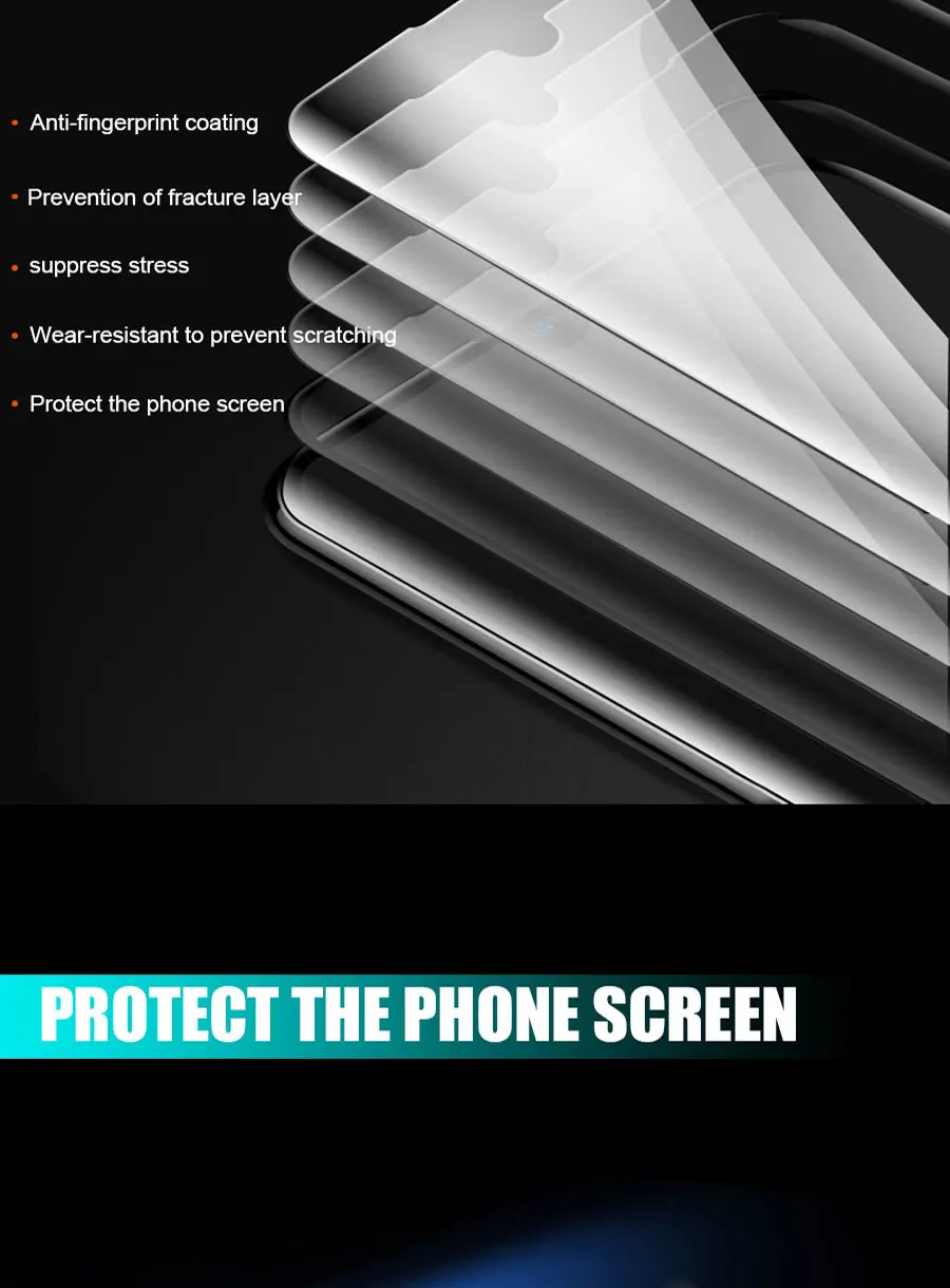 Защитное стекло 9H для экрана Xiaomi mi 9 SE CC9 CC9E A3 Lite для красного mi 7 Note 7 8 Pro с полным покрытием