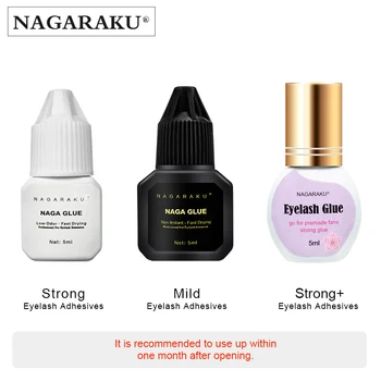 

NAGARAKU Eyelash Extension Glue Makeup 5ml Fast Dry Russian Volume Lashes Adhesive Strong Glue Auto-fans eyelashes