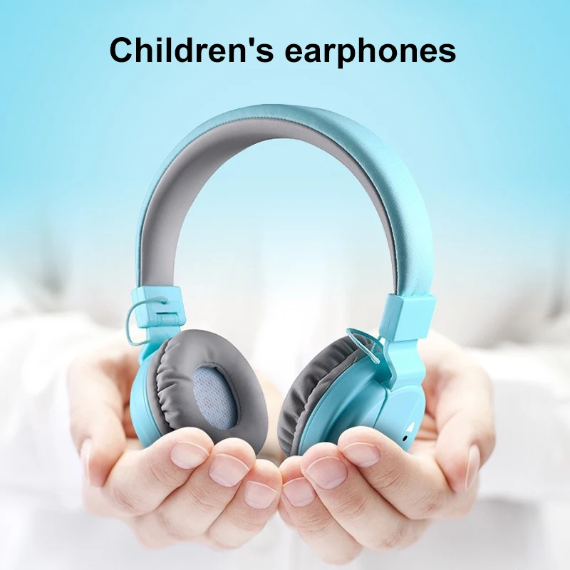 Wired Kids Headphone 85db Safe Volume Kids Headset with Microphone Foldable Music Player for Boys Girls Gifts