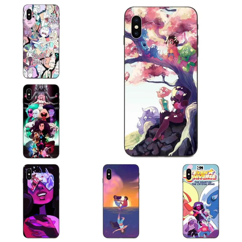Чехол для телефона Apple iPhone 4 5 6 6S 7 8 11 Plus X XS Max XR Pro Steven Universe с кристаллами|Бамперы| |