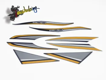 

hot sale yellow Reflective Stickers Decals Motorcycle Fit for KAWASAKI Z900 2019 Decals Stickers DIY Yellow black High Quality Waterproof