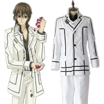 

2020 Anime Vampire Knight Cosplay Costumes Clan Kaname Kiryu Zero Jacket Vest Pants Full Set School Uniform For Men Boys Clothes