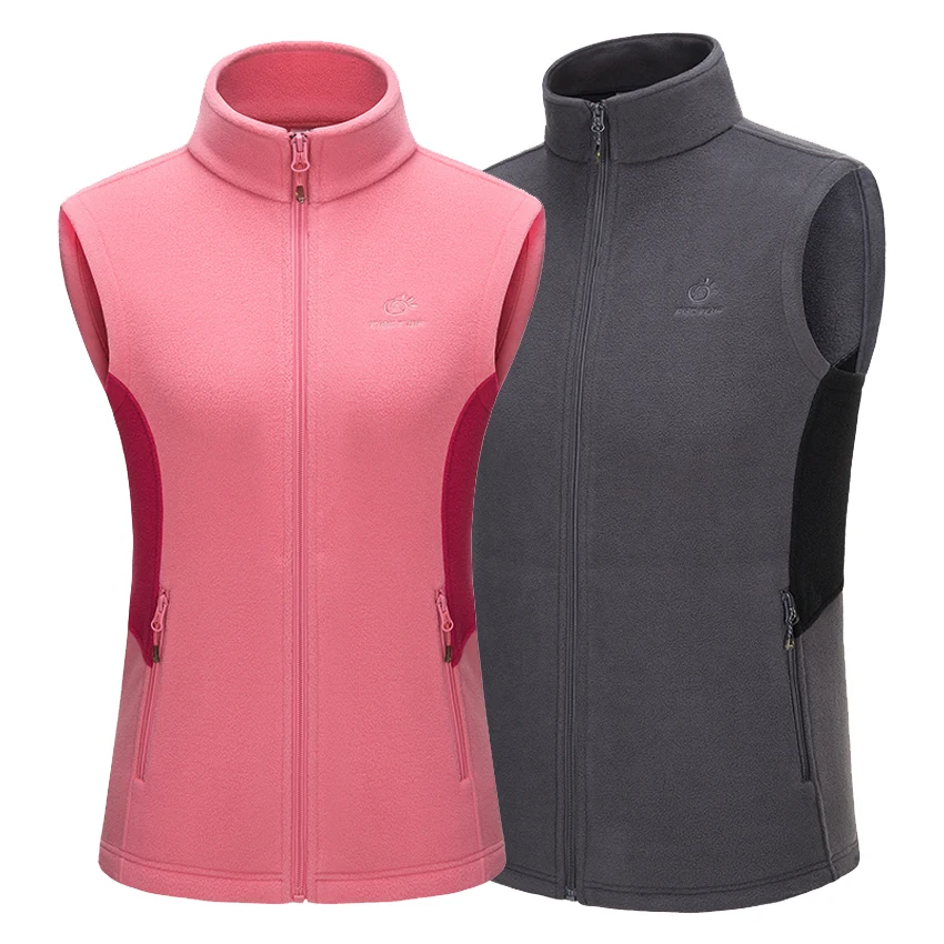 

TECTOP Women Men Fleece Vest Sleeveless Jackets Outdoor Sport Thermal Waistcoat Climbing Camping Skiing Trekking Male Coat VA678
