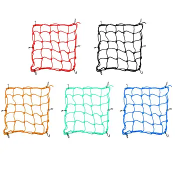 

Motorbike Motorcycle Helmet Mesh Storage Carrier Bag Cargo Net Yellow 40*40cm