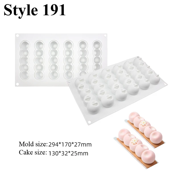 SHENHONG Heart Shaped Mousse Pastry Moulds Silicone Cake Molds