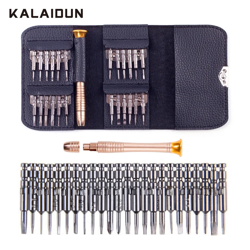 Kalaidun Отвёртки набор 25 в 1 Torx Отвёртки Ремонт набор инструментов для iphone телефона Планшеты ПК по всему миру хранения ручной инструмент