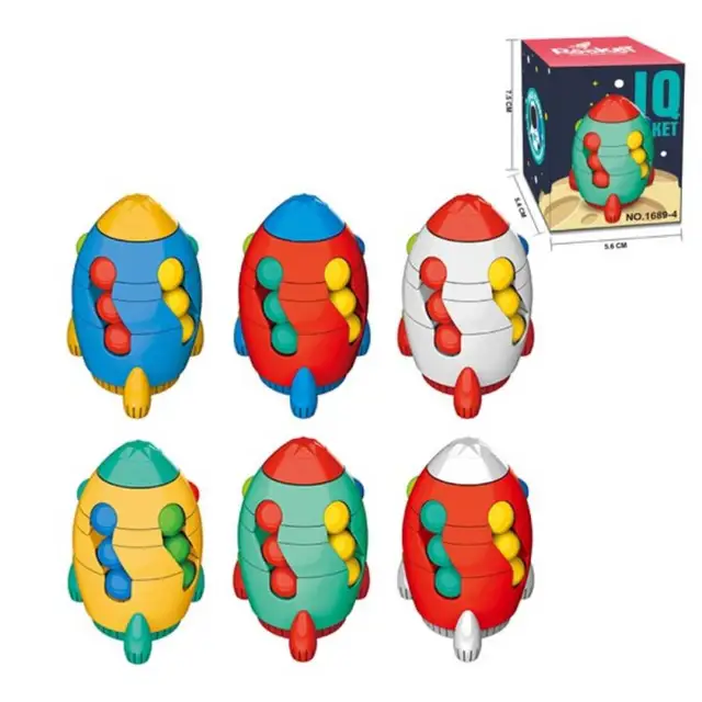 Magical Bean Cube Toys Rotating Bean Intelligence Fingertip Cube Creative Rocket Style Puzzles Kids Education Intelligence Game 2