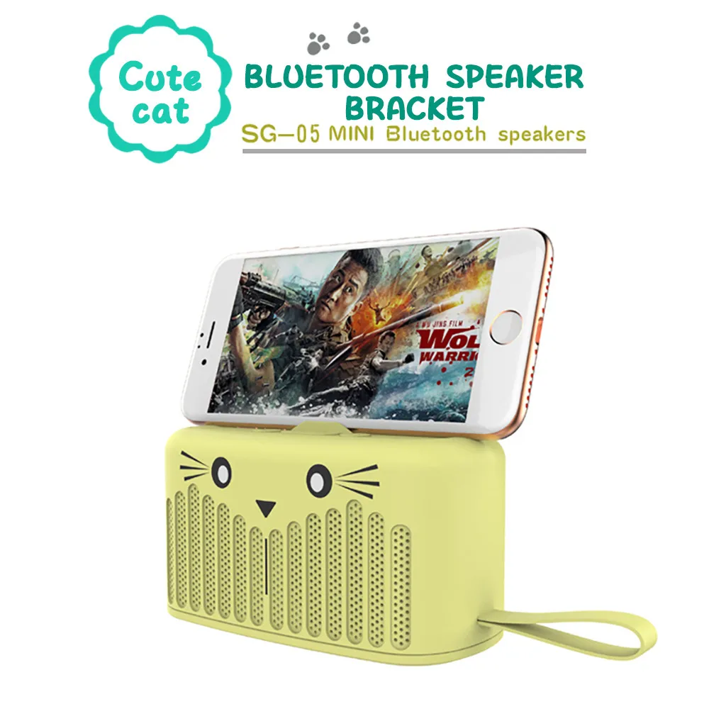 Binmer SG-05B Bluetooth динамик FM Fuctio TF карта и U диск милый мультфильм с подставкой звук планшетный ПК мини Stereo-L1014