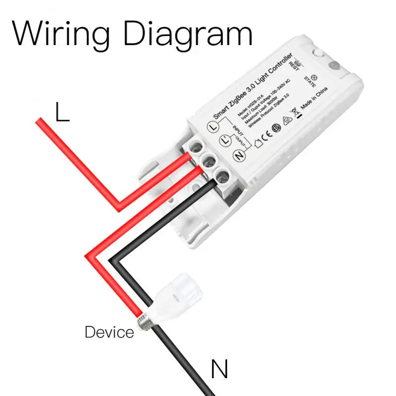 Светильник ZigBee 3,0, управляемый AC100-240V, сделай сам, умный дом, модифицированный переключатель с Echo Plus Alexa SmartThings, дистанционное управление