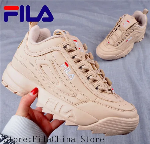 Fila Disruptor II 2, женские кроссовки, кроссовки для бега, светильник, серый, темно-синий, толстая подошва, увеличивающие рост, мужские низкие уличные кроссовки, Размеры 35-44 - Цвет: 13
