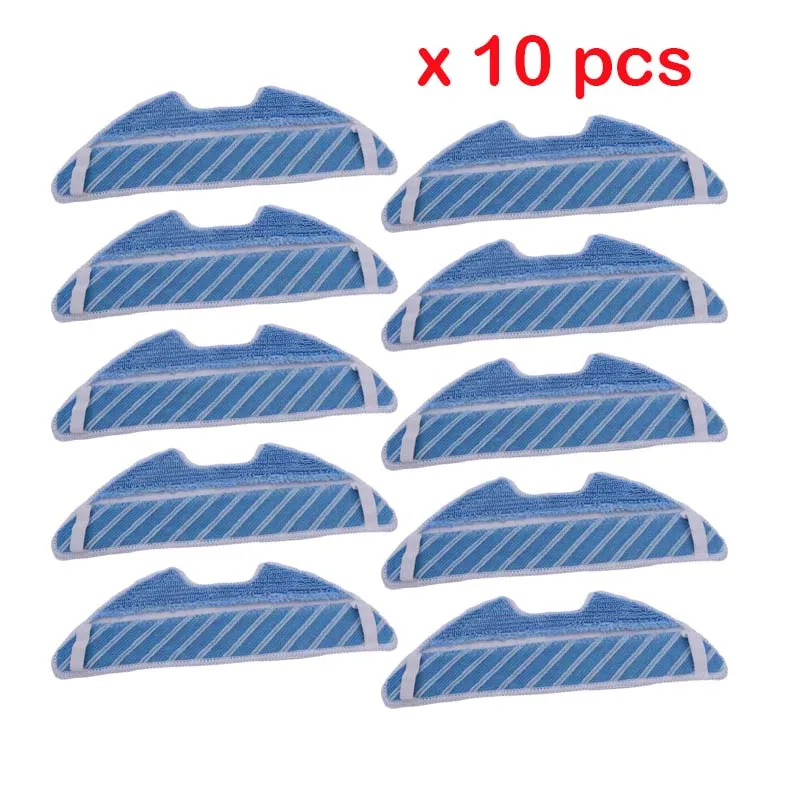 10pcs pad Пылезащитный hepa ролик для фильтра щетка запасные боковые щетки комплект для Cecotec Conga 1390 Cecotec Conga 1290 пылесос части швабры - Цвет: 10pcs pad