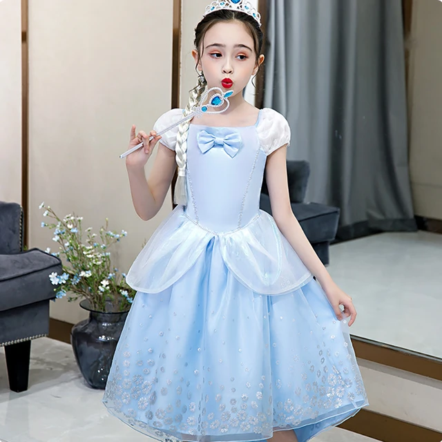 Cinderela Vestido Para Meninas Festa De Halloween Cosplay Traje Crianças  Princesa Fantasiar-se Natal Fantasia Crianças Roupas 2-10t - Trajes De  Cosplay - AliExpress