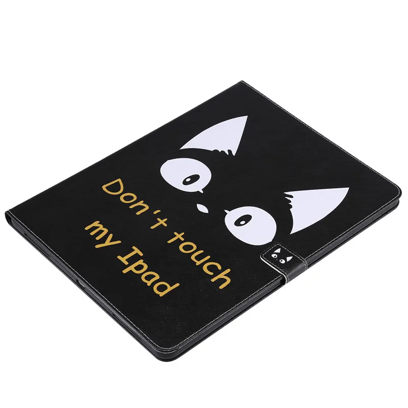 Wekays для Apple iPad Pro 12," мультфильм кошка дерево кожаный чехол для Coque Apple iPad Pro 12,9 дюйма чехол для телефона