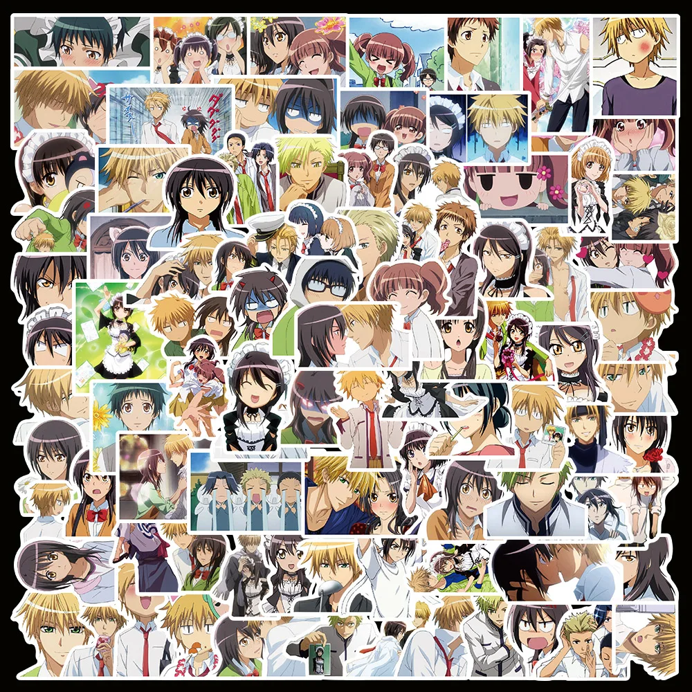 Японское аниме Kaichou wa Maid-sama 10/50/100 шт. Наклейки граффити для скейтборда гитары
